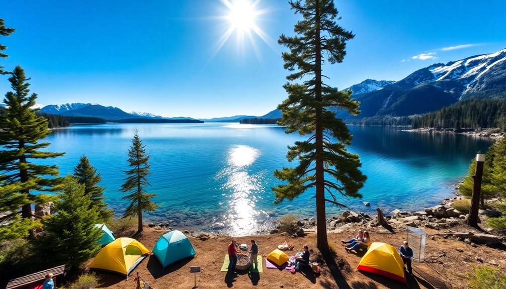camping in natural paradise