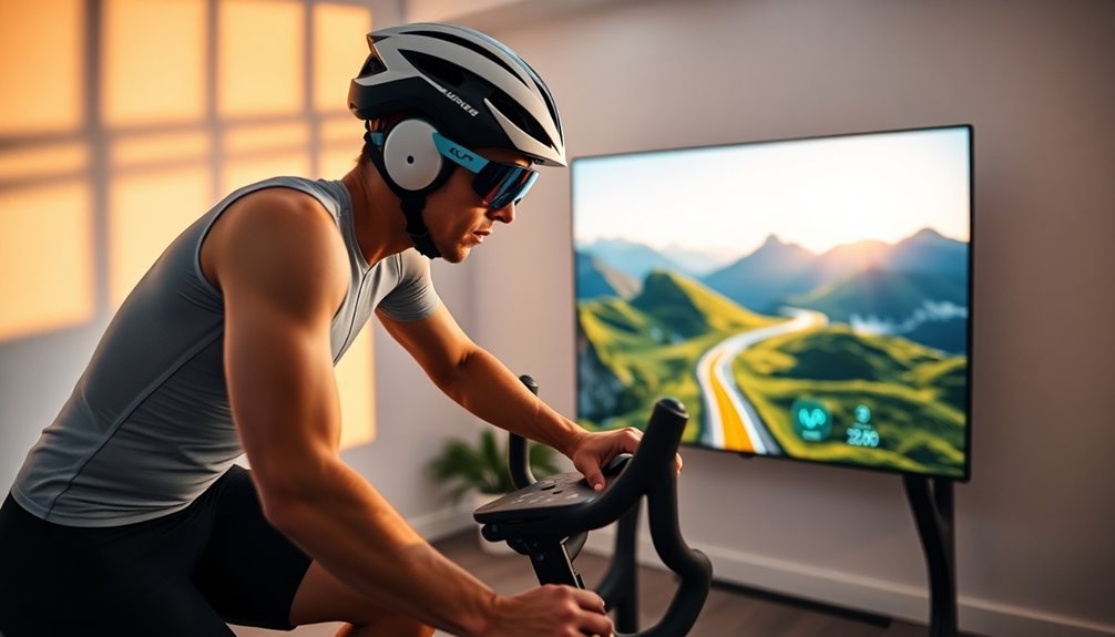 interactive indoor cycling experience
