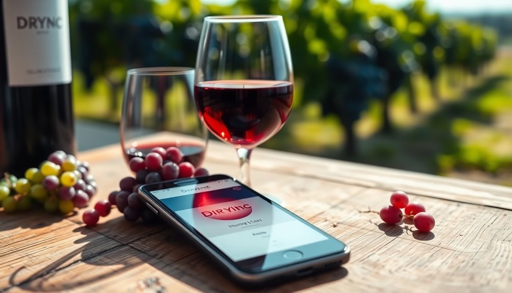 personalized wine tracking app