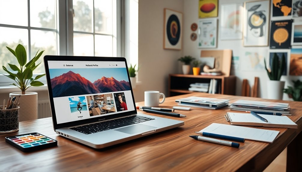 showcasing creative professional work