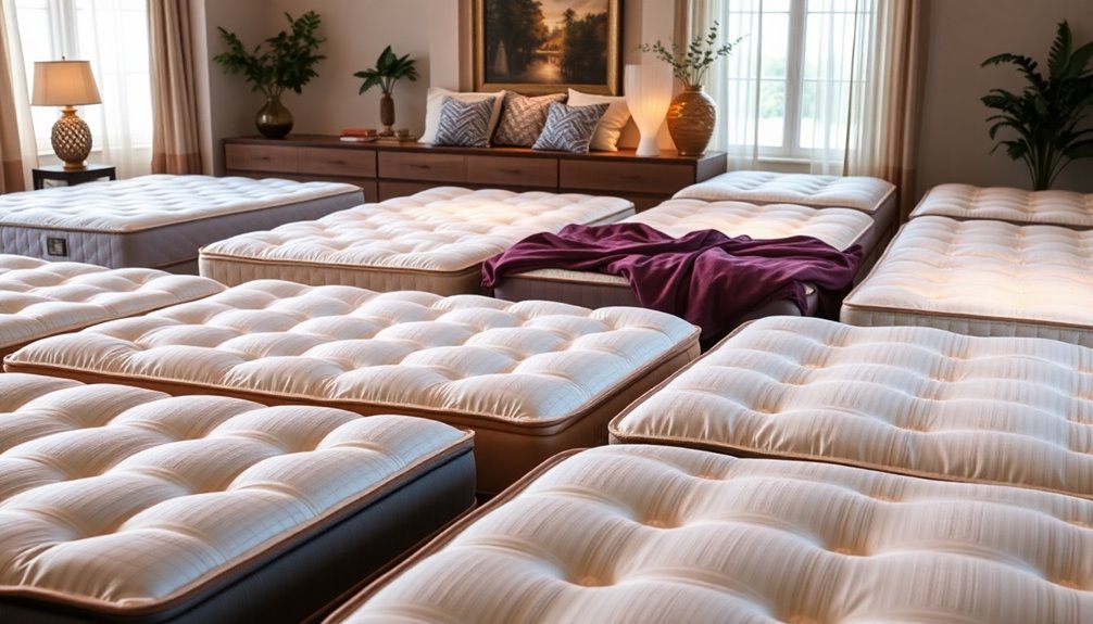 sleeping on luxury mattress