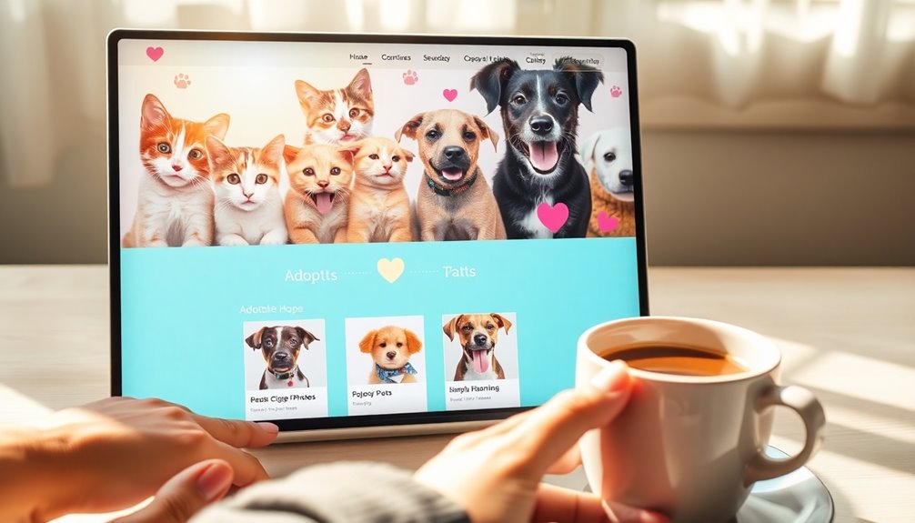 user friendly pet adoption