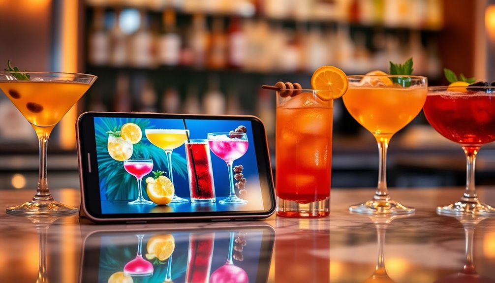 variety of drink recipes