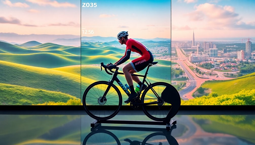 virtual cycling fitness platform
