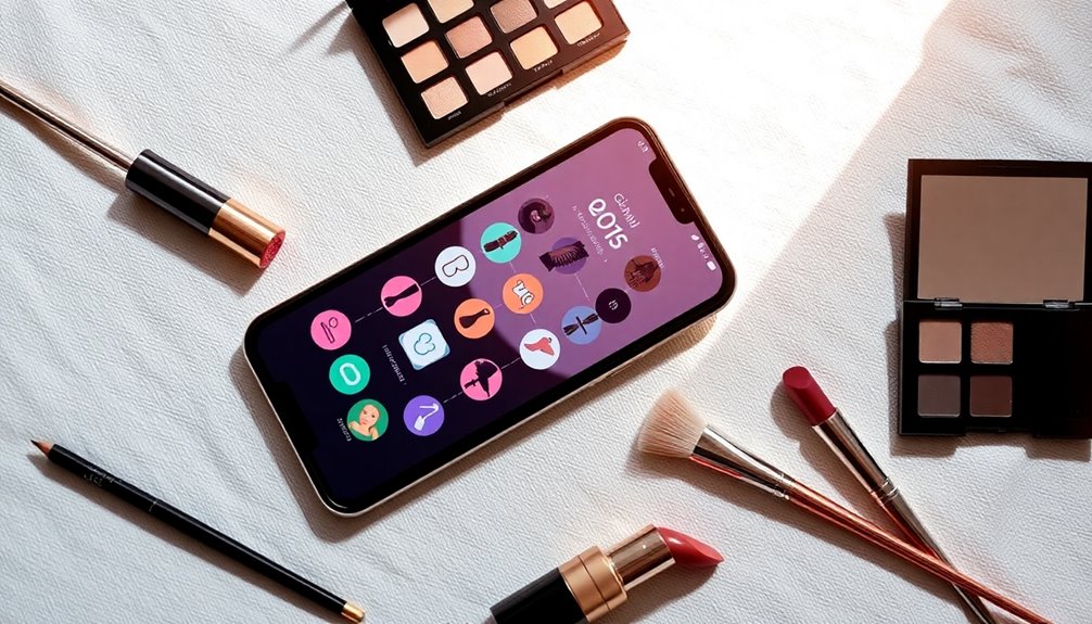 virtual makeup experimentation app