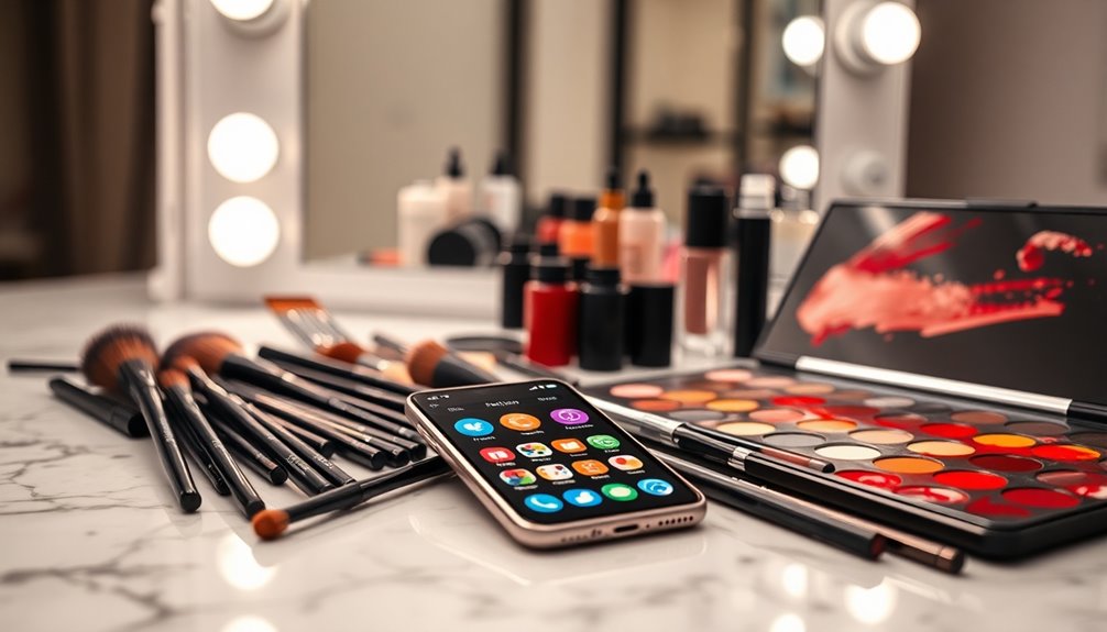 virtual makeup experimentation app