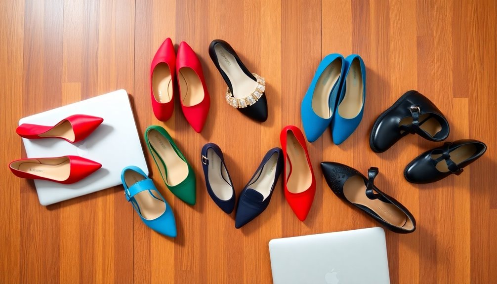 wide selection of shoes